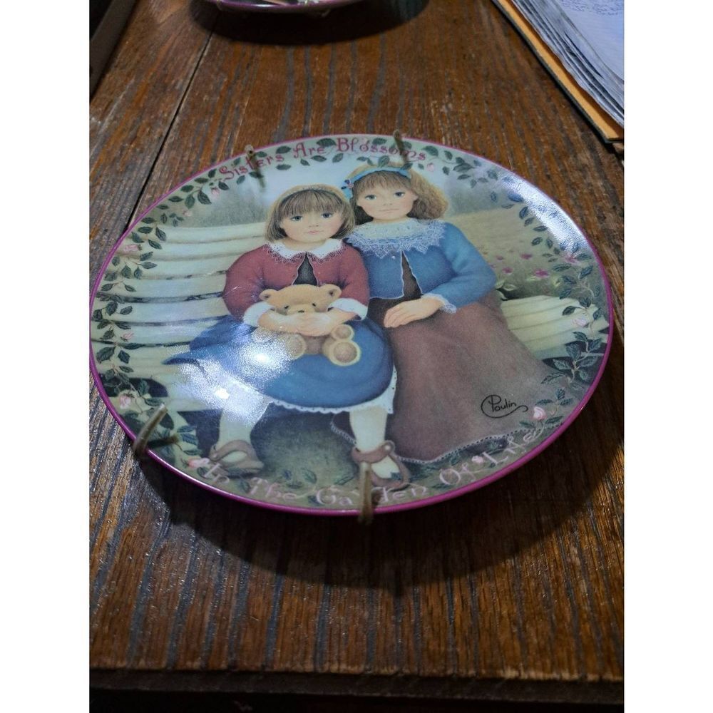 Vintage Bradford Exchange Sisters are Blossoms Kindred Moments Collectors Plate